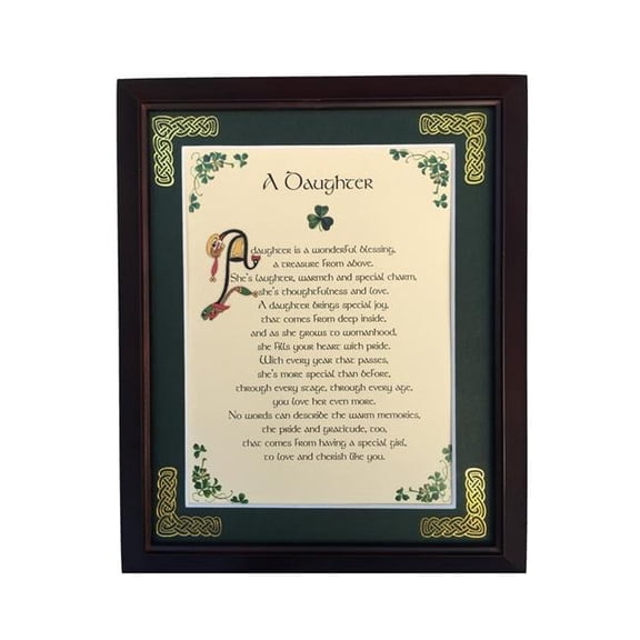 Peter Townsends Irish MPF8X10-A-Daughter 8 x 10 in. A Daughter Blessing Photo Frame