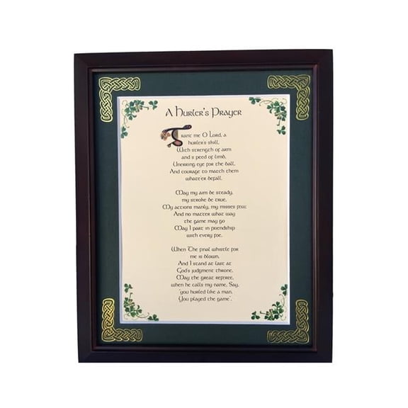 Peter Townsends Irish MPF8X10-A-Hurlers-Prayer 8 x 10 in. A Hurlers Prayer Blessing Photo Frame