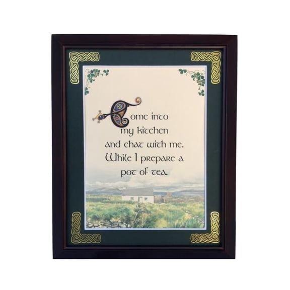 Peter Townsends Irish MPF8X10-Come-Into-My-Kitchen 8 x 10 in. Come Into My Kitchen Blessing Photo Frame