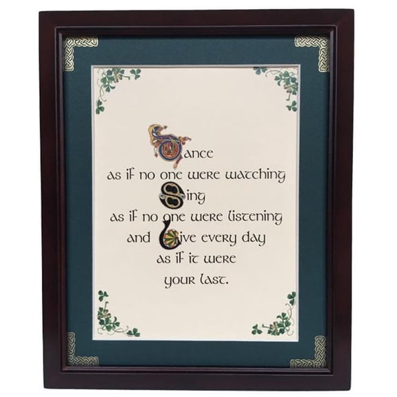 Peter Townsends Irish PFB8x10-Dance-Sing Live 8 x 10 in. Dance Sing Live Blessing Photo Frame