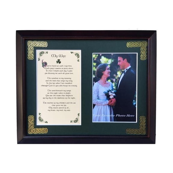 Peter Townsends Irish PFB8x10-My-Wife 8 x 10 in. My Wife Blessing Photo Frame