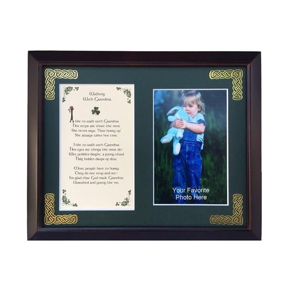 Peter Townsends Irish PFB8x10-Walking-With-Grandma 8 x 10 in. Walking with Grandma Blessing Photo Frame