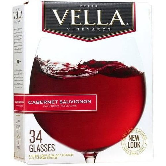 Peter Vella Cabernet Sauvignon Red Wine, 5L Box