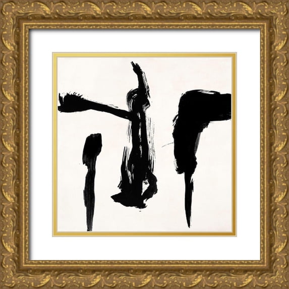 Peter, Winkel 20x20 Gold Ornate Wood Framed with Double Matting Museum Art Print Titled - Gestures II