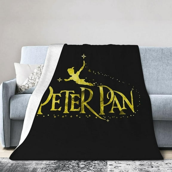 Peter and Pan Blanket Flannel Fleece Throw Blanket Warm Blanket for Couch Decorative Gift Home Decor 40x50