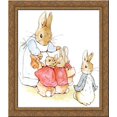 thumbnail image 1 of Peter rabbit 20x20 Gold Ornate Wood Framed Canvas Art by Potter, Beatrix, 1 of 2