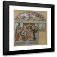 thumbnail image 1 of Peter von Cornelius 20x22 Black Modern Framed Museum Art Print Titled - Joseph Interpreting Pharaoh's Dreams (1816), 1 of 5