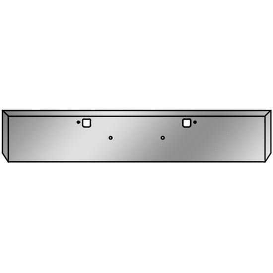 Peterbilt 20 Inch Texas Stainless Steel Bumper, 11 Gauge W/ Tow Holes By BESTfit