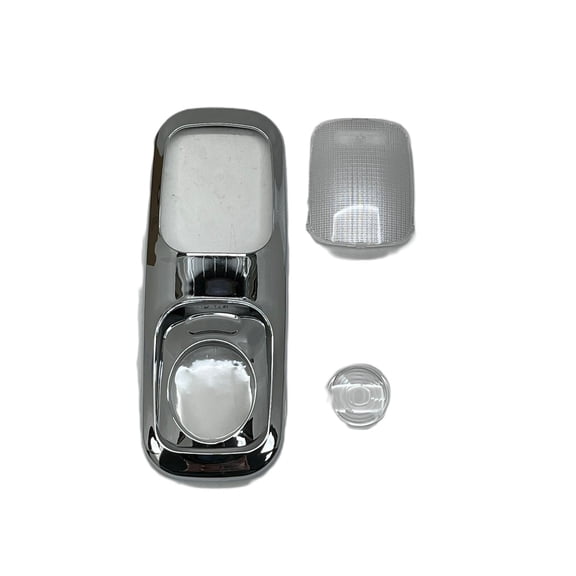 Peterbilt 2006+ Dome and Map Light Kit. W/Chrome Plastic Dome Cover - Clear