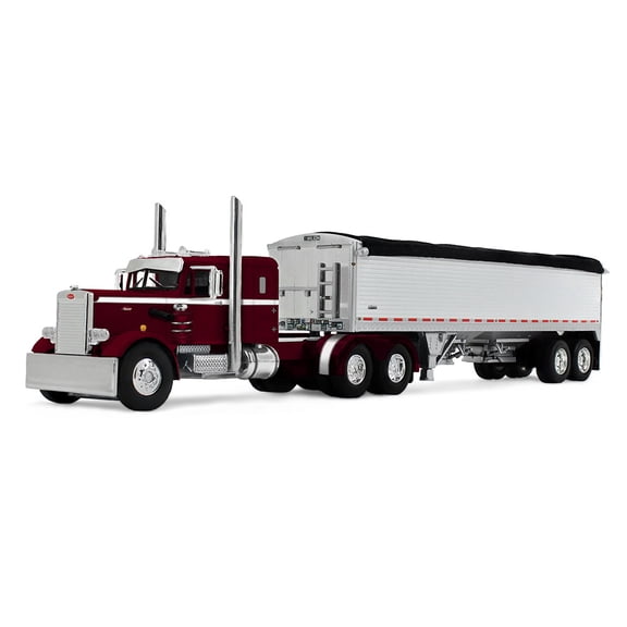 First Gear DCP 1/64 Peterbilt 351 36in Sleeper Cab Semi Truck with 34ft Wilson Pacesetter Grain Trailer 60-2218
