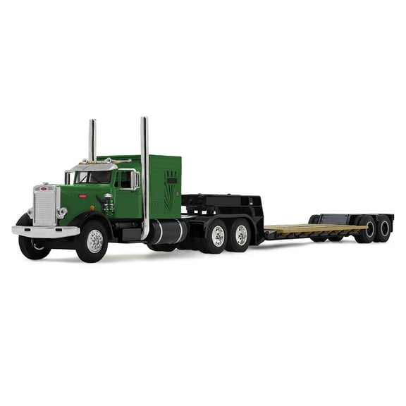 First Gear DCP 1/64 Peterbilt 351 60in Vintage Sleeper Cab Semi Truck with Rogers Vintage Lowboy Trailer 60-2219