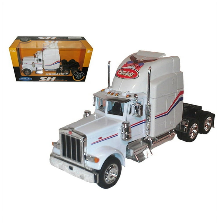Peterbilt 379 Diecast Model Peterbilt 379 Cab White 1/32 Diecast
