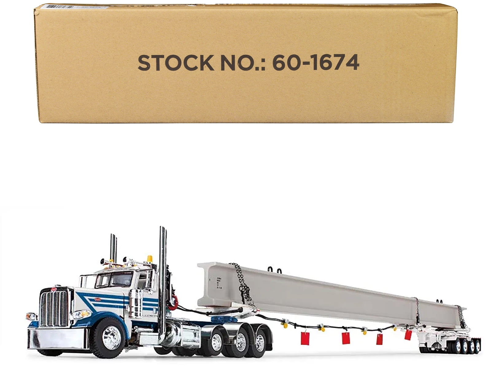 Peterbilt 389 Day Cab and ERMC 4 Axle Hydra Steer Trailer with
