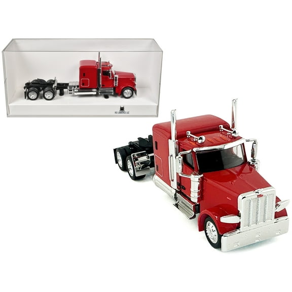 Peterbilt 589 Truck with 72 Inch Sleeper Red 1/87 (HO) Scale Plastic Model Car by HO Logistics