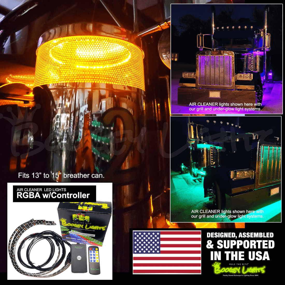 Peterbilt Air Cleaner LED Light Kit