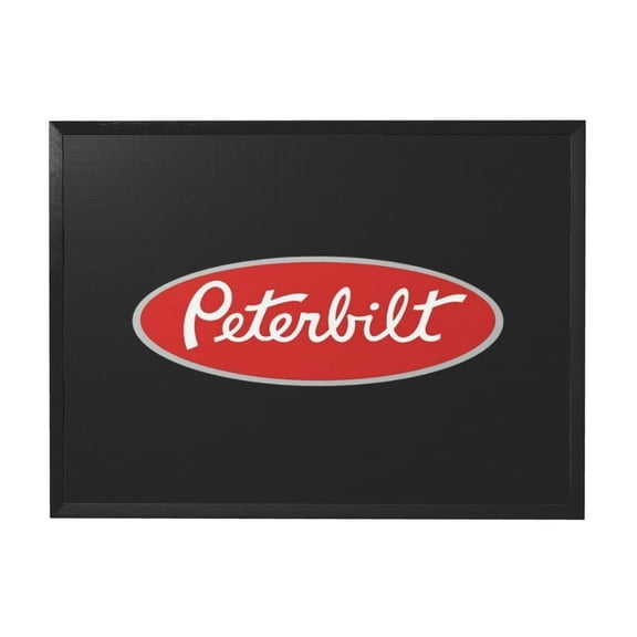 Peterbilt Black Framed Canvas Wall Art Fashion Decor, 12x16in Wall Decor For Living Room, Bedroom, Office