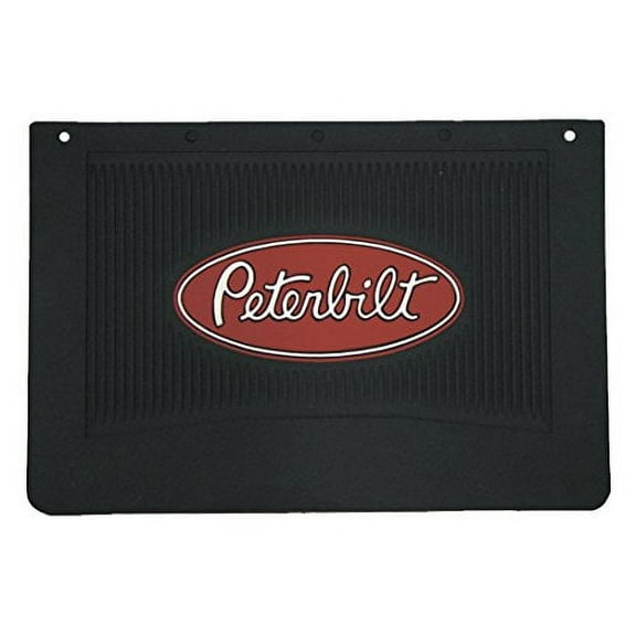 Peterbilt Motors 18" x 12" Heavy Duty Rubber Semi Truck Set of Mud Flaps- Fits Peterbilt 359 1967 thru 1987