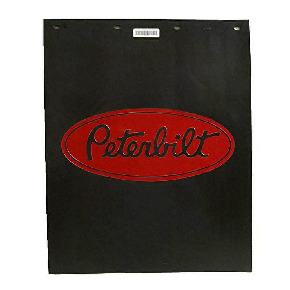 Peterbilt Motors 24" x 30" Polyguard 3/16" Thick Semi Truck Black Mud Flaps-PAIR