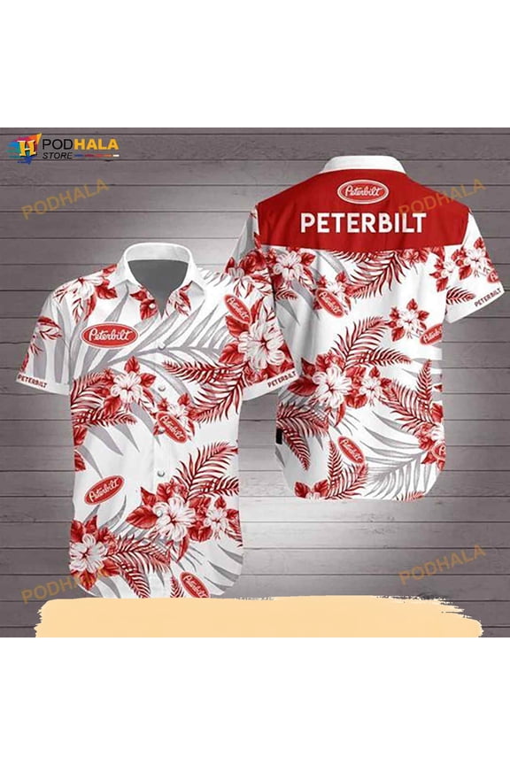 Peterbilt Tropical Funny Hawaiian Shirt, Aloha Shirt