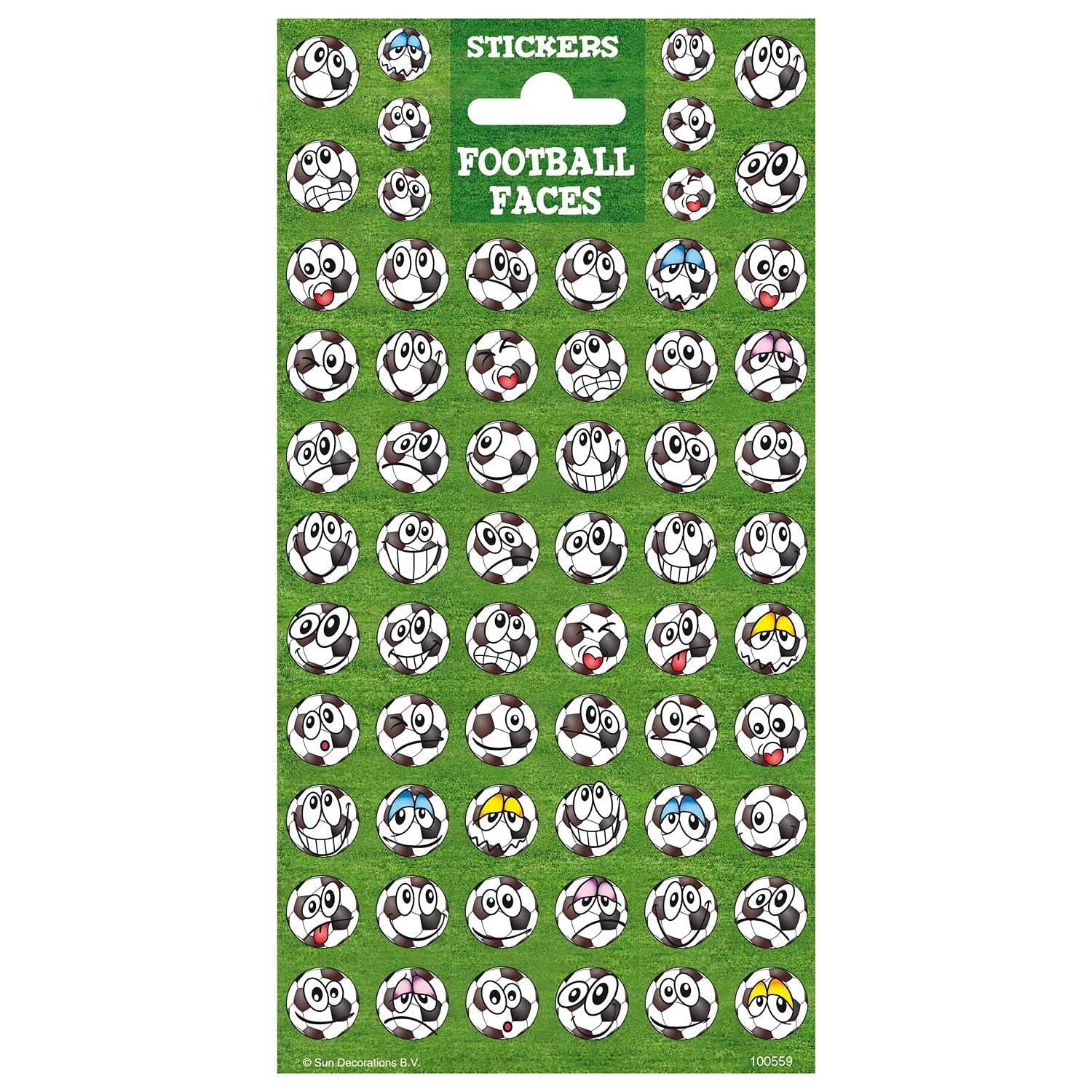 Peterkin 5120 Football Faces Twinkle Stickers