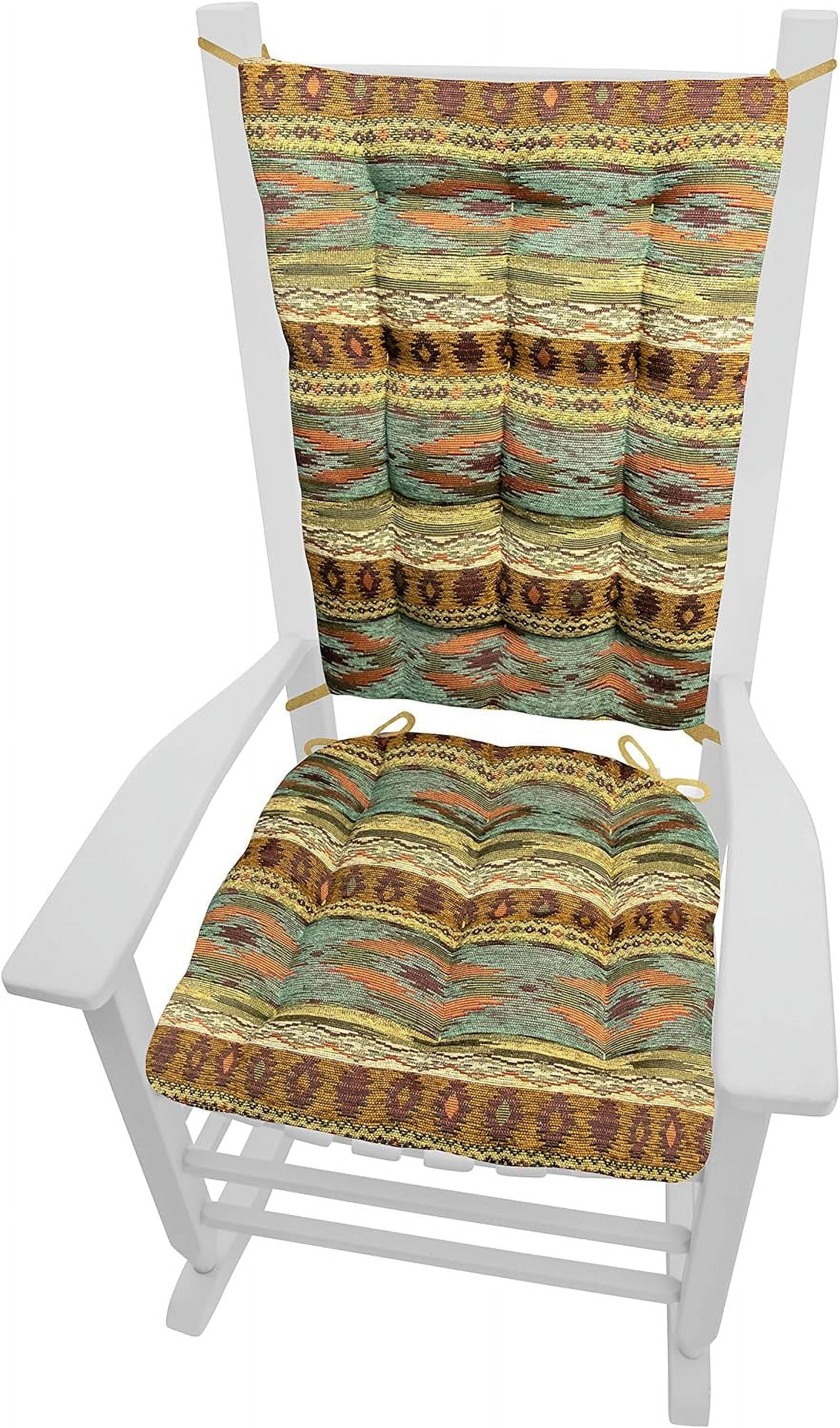 Peters Cabin Rocking Chair Cushions with Ties Size ExtraLarge