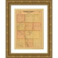 thumbnail image 1 of Peterson 24x32 Gold Ornate Wood Framed with Double Matting Museum Art Print Titled - Hanson County South Dakota - Peterson 1893, 1 of 4