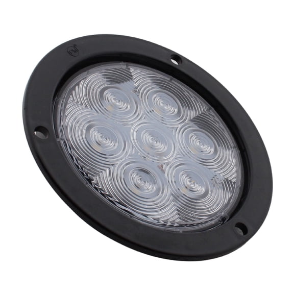Peterson 824C7 Clear LumenX 4" Round LED Back-Up Light PL3 Flange Mount