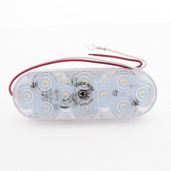 Peterson 870W Clear LumenX Oval LED Touch Interior Dome Light 400 Lumens