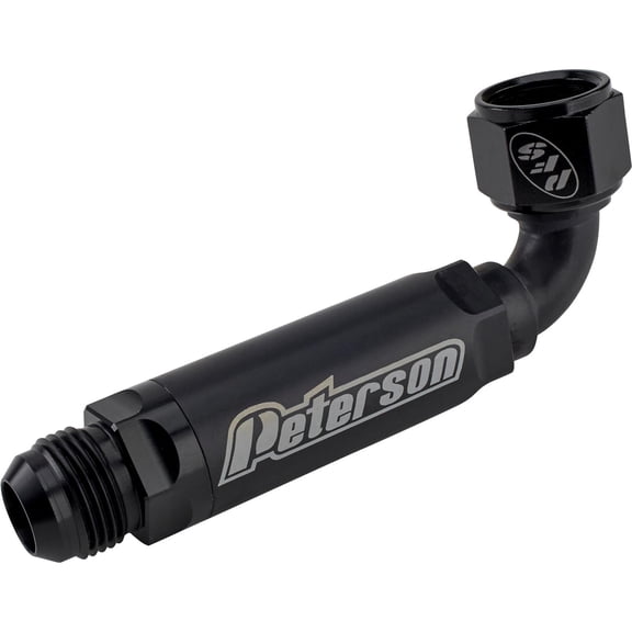 Peterson Fluid Systems 09-0408 90 Degree Inline Scavenge Filter -12 AN