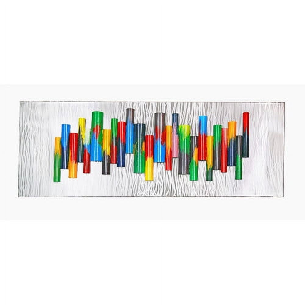 Handcrafted Multicolor Abstract Metal Wall Art Decor