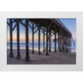 thumbnail image 1 of Peterson, Lee 14x11 White Modern Wood Framed Museum Art Print Titled - San Simeon Pier II, 1 of 4