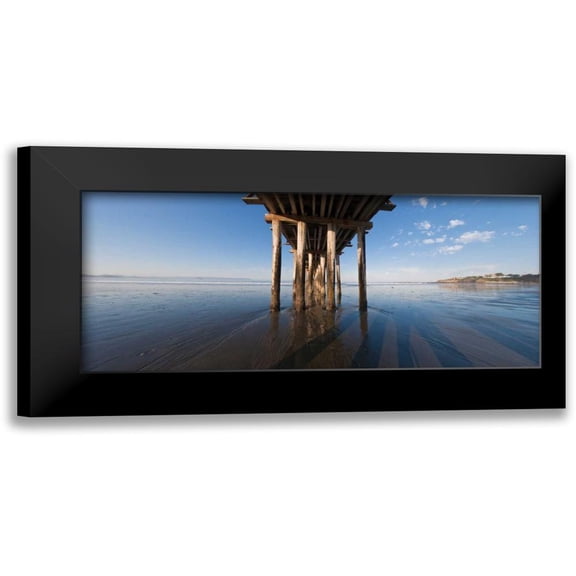 Peterson, Lee 14x8 Black Modern Framed Museum Art Print Titled - Pier