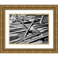 thumbnail image 1 of Peterson, Lee 18x15 Gold Ornate Wood Framed with Double Matting Museum Art Print Titled - Tahoe Snow II, 1 of 4