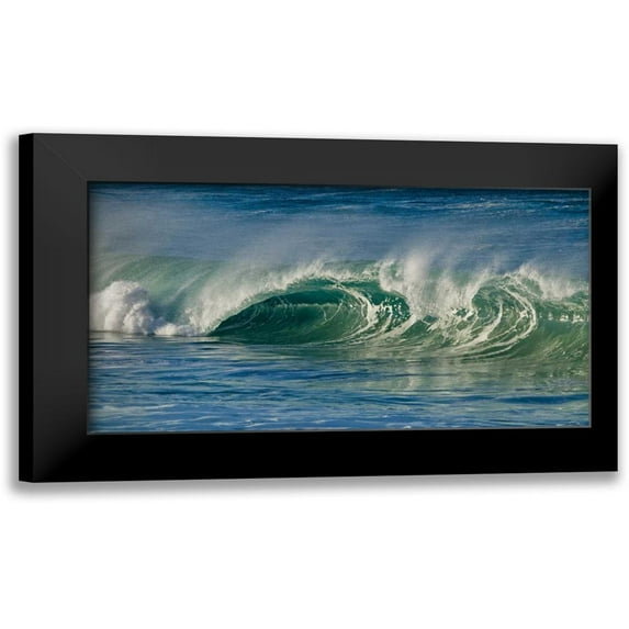 Peterson, Lee 24x15 Black Modern Framed Museum Art Print Titled - Ocean Waves I