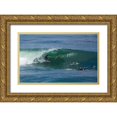 thumbnail image 1 of Peterson, Lee 24x16 Gold Ornate Wood Framed with Double Matting Museum Art Print Titled - Surfing VII, 1 of 4