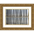 thumbnail image 1 of Peterson, Lee 32x23 Gold Ornate Wood Framed with Double Matting Museum Art Print Titled - Pier Pilings II3, 1 of 4