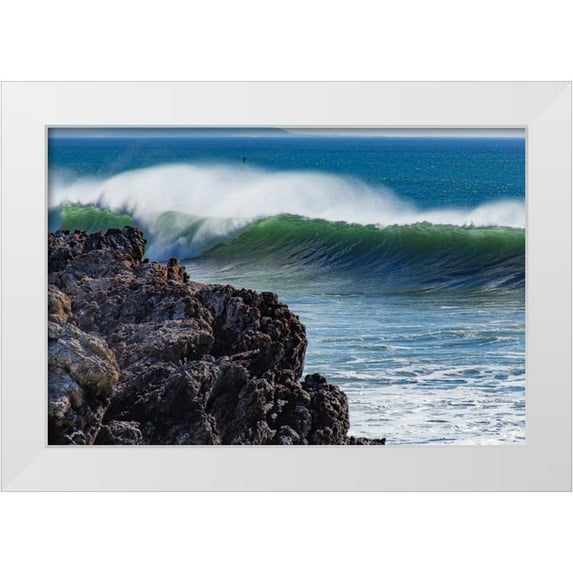 Peterson, Lee 32x23 White Modern Wood Framed Museum Art Print Titled - North Cayucos I