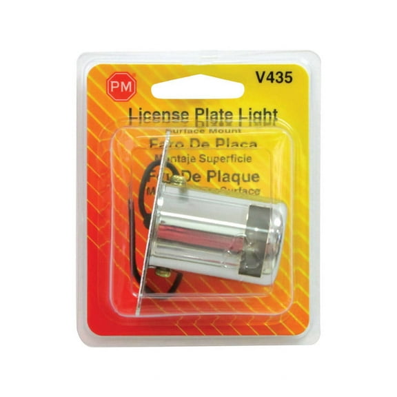 Peterson License Light Mounting Bracket Clear 2" X 1-7/8" Carded