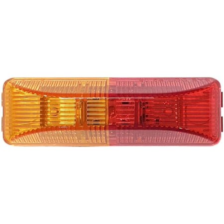 Peterson M161A-R LED Marker Clearance Dual Light 4" x 1.25" - Red/ Amber
