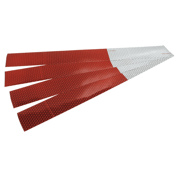 Peterson Manufacturing 465-4K 2" x 18" 4 Pieces Reflective Tape with High Visibility