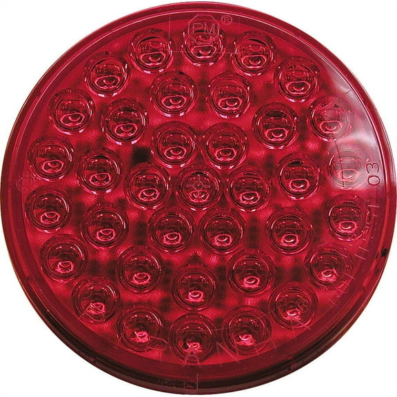 Peterson Manufacturing 4" S/T/T Piranha Led Red W/Adapter Plug 36-Diode M417R-P