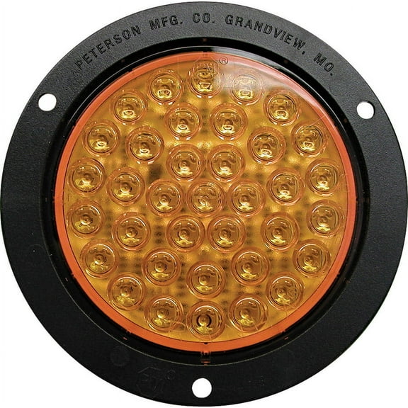 Peterson Manufacturing V418KTA LED H/W Flange Mount Kit (4",T/S, Round, 36 Diode)