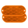 thumbnail image 1 of Peterson Manufacturing V480A Quick Mount Acrylic Reflector - Amber, 1 of 4