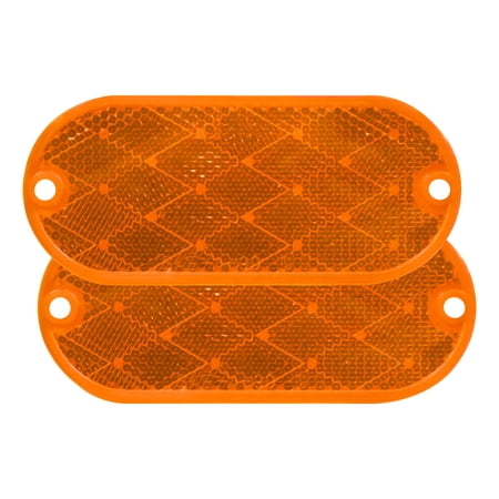 Peterson Manufacturing V480A Quick Mount Acrylic Reflector - Amber
