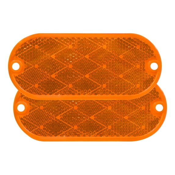 Peterson Manufacturing V480A Quick Mount Acrylic Reflector - Amber