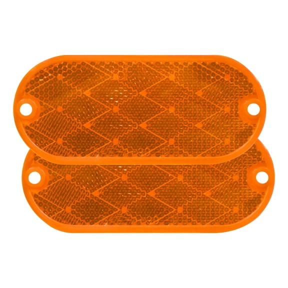 Peterson Manufacturing V480A Quick Mount Acrylic Reflector - Amber