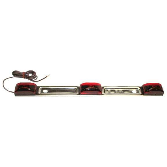 Peterson V151-3Rl Id Light Bar, Submersible, 14.25in.X1.19in., Red, Viz Pack