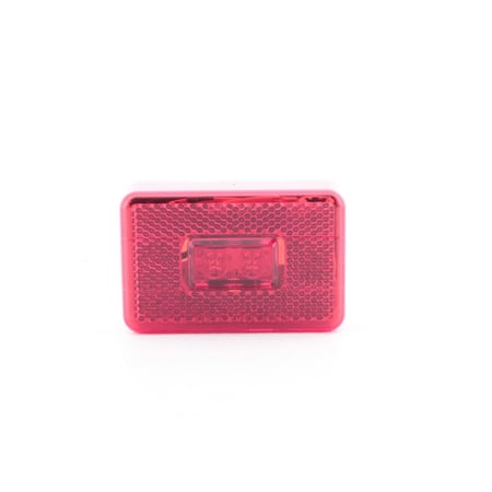 Peterson V170R Led Marker/ Clearance P2 Rectangular 3.1in.X2.0in., Red, Viz Pack