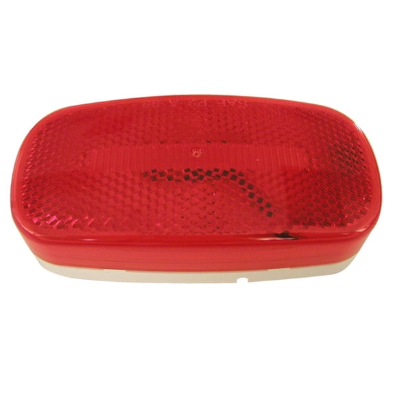 Peterson V180R Piranha Red LED Oval Side Marker Light with Reflex