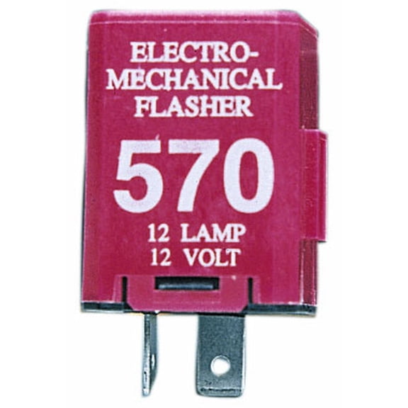 Peterson V570 Flasher, 12-Light Electro-Mechanical, 2-Prong, Viz Pack